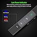 DinoFire Rechargeable Green Light Presentation Powerpoint Clicker Wireless Presenter USB Remote Control Hyperlink Volume Control Slide Advancer 2.4GHz 11