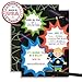 Laser Tag Boy Birthday Party Invitations set of 20 Fill In Cards Including White Envelopes by AmandaCreation