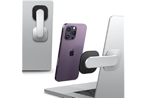 Spigen S312 OneTap (MagFit) Designed for Magsafe Stand with Magnetically Mounts for Laptops/Monitors Compatible with iPhone 15/14/13/12 Series, AirPod Pro, AirPod Pro 2, AirPod 3 Stand - Silver