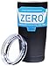 Zero Degree Stainless Steel Tumbler with Lid, Double Wall Vacuum Insulated Travel Mug for Hot and Cold Drink (20oz Black)