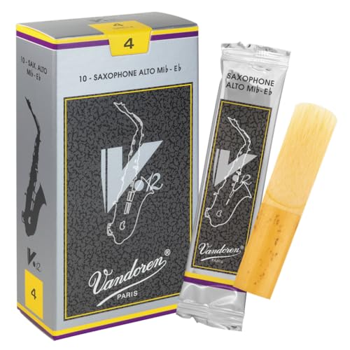 Vandoren V12 Alto saxophone reeds, box of 10 - Strength 4