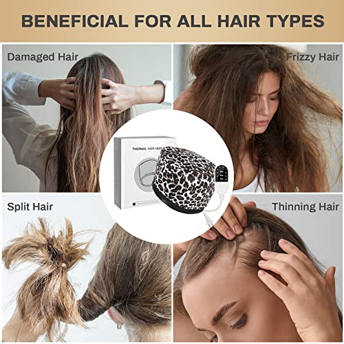 Hair Steamer for Natural Hair Home Use Thermal Heat Cap for Deep