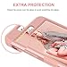BENTOBEN iPhone 6 Plus Case, iPhone 6S Plus Case, iPhone 6 Plus 5.5 Inch Case 3-in-1 Hybrid Shockproof Polycarbonate Hard Covers Soft Silicone Interior Cover Rose Gold&Pink