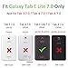 Hocase Galaxy Tab E Lite 7.0 (2016) Case, Rugged Heavy Duty Kids Proof Protective Case for Galaxy Tab E Lite 7.0 SM-T113NDWAXAR/SM-T113NYKAXAR - Light Pink/Grey
