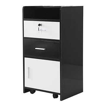 Amazon Com Salon Wood Cabinet Trolley Locking Rolling Beauty