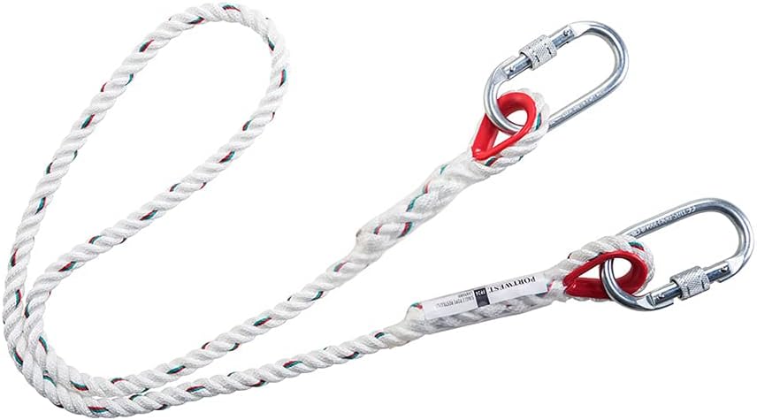 Portwest FP24WHR Single Rope Restraint Lanyard White One Size