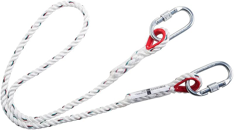 Portwest FP24WHR Single Rope Restraint Lanyard White One Size