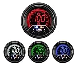 Oil Pressure Gauge- Electrical Digital Green/white/red/blue Premium EVO Series 60mm (2 3/8