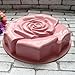 11'' Big Rose Flower Silicone Baking Mold, FantasyDay Anniversary Birthday Tray-Wedding Festival Party Silicone Cake Mold for Muffins Brownie Cornbread Candy Chocolates Butter Fondant Soap Gummy Bread