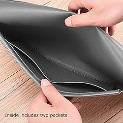 Enyuwlcm PU Leather A4 File Folder Document Holder