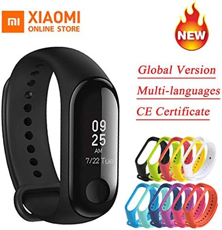 Global Version Xiaomi Mi Band 3 Miband 3 Smart Tracker Band Instant Message 5ATM Waterproof OLED Touch Screen Mi Band 3 - Black Color
