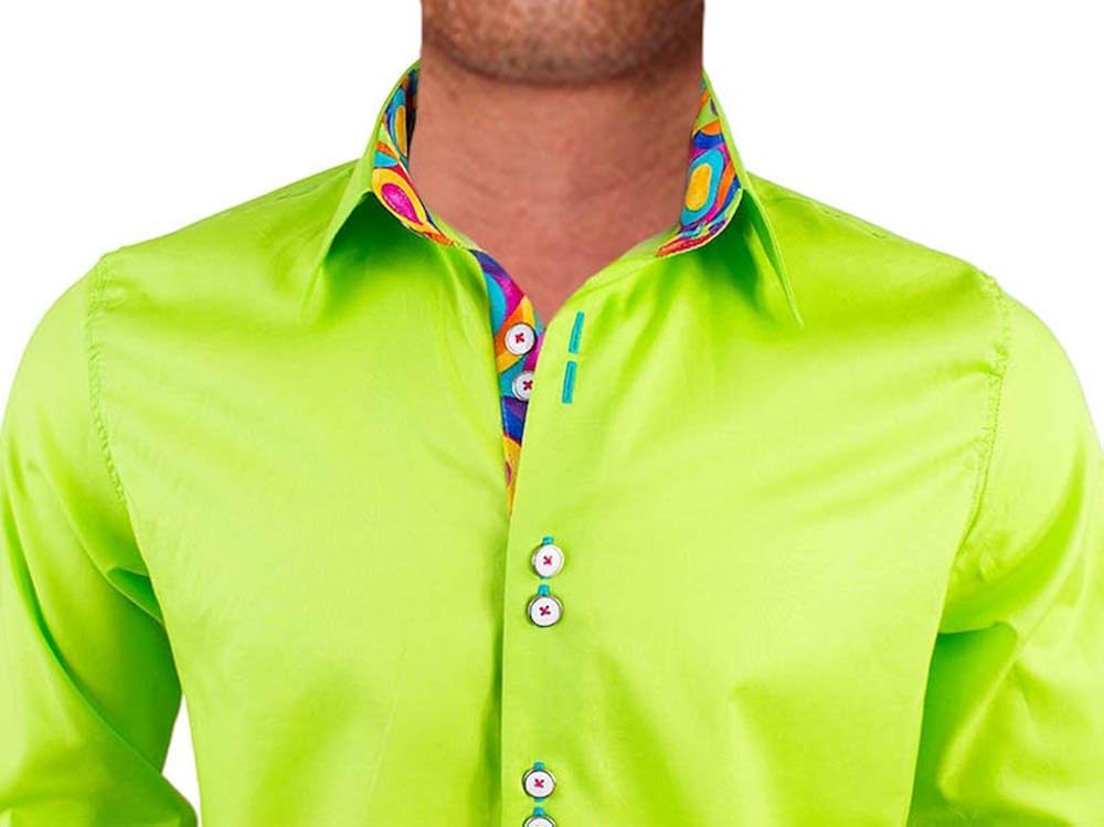 neon green designer shirt