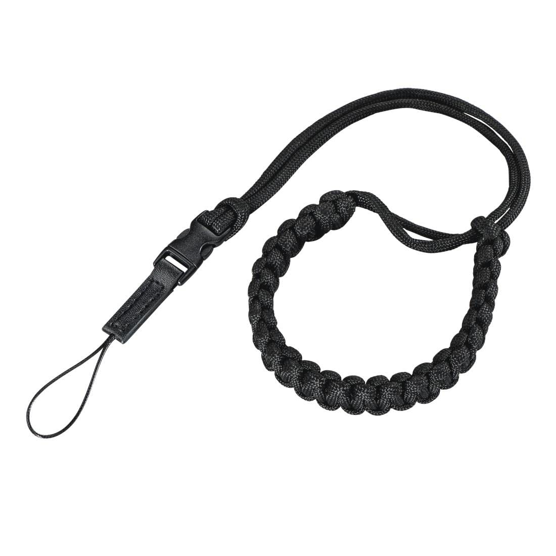 Hama Camera Wrist Strap (Universal Hand Strap, 20 cm Length, Nylon, Retro, Black)