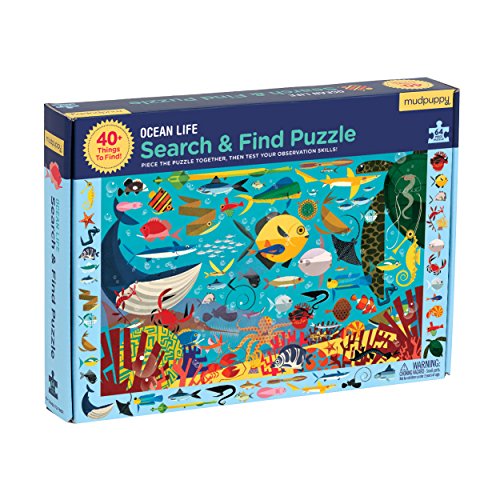 Mudpuppy Ocean Life Search & Find Puzzle (64 Piece)