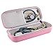 BOVKE Travel Carrying Case Compatible With 3M Littmann Classic III, Lightweight II S.E, MDF Acoustica Deluxe Stethoscope, Extra Room for Medical Scissors EMT Trauma Shears and LED Penlight, Pearl Pink