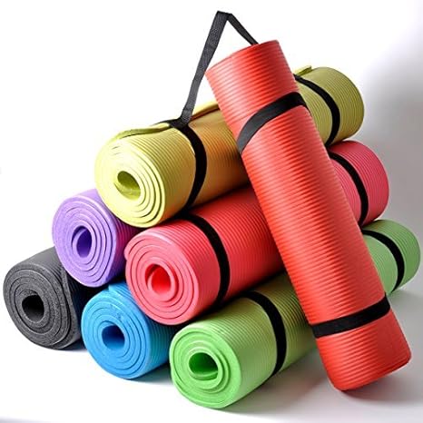 thick cushioned yoga mat
