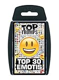 TOP TRUMPS - EMOJI! Perfect for indoors, travelling, camping and holidays