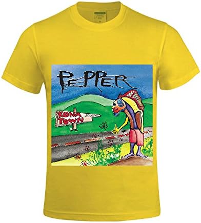 The Kona Town Men T Shirts Crew Neck Custom Printed Yellow