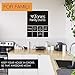 Wall Calendar Chalkboard Dry Erase Calendar (X Large 53”x 22”) Monthly, Weekly Organizer, Drawing Board, 4 Liquid Chalk Markers & Eraser, 2019 Planner for Family Activities, Chores, School, Work