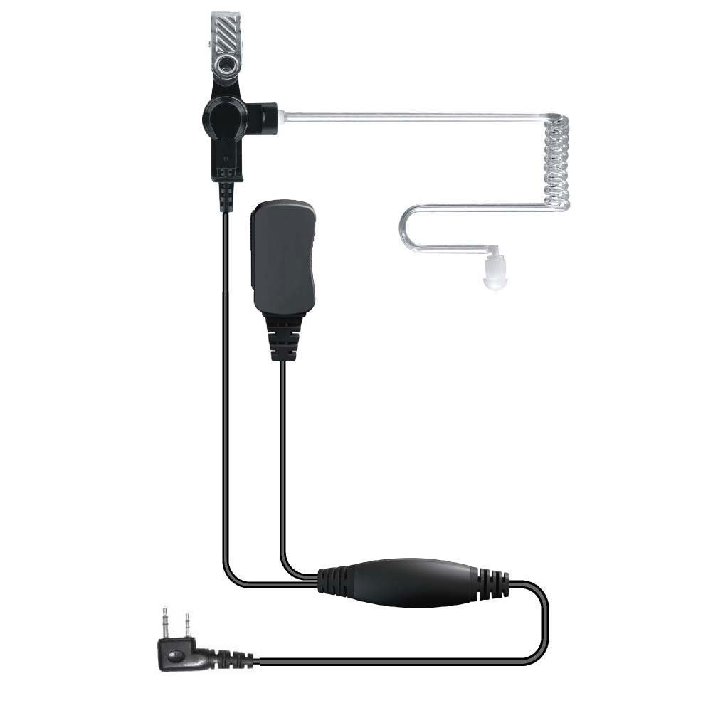 Generic 2 Pin Security Earpiece Headset for Kenwood or HYT Radio Clear Walkie Talkie