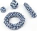 Friends Forever Chewers Play Dog Rope Toy for Medium Dogs and Puppy, Teething, Tug War - Tough Dog Toys Set 7-Piece Assortment, Blue