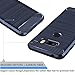 LG V35 ThinQ Case, LG V30S ThinQ Case, Dretal Carbon Fiber Shock Resistant Brushed Texture Soft TPU Phone case Anti-Fingerprint Flexible Full-Body Protective Cover for LG V35 ThinQ / V30S (Navy)