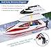 INTEY RC Boats for Kids & Adult - H102 20+ mph Remote Controlled RC Boat for Pool & Lakes, Speed Boat with 4 Channel & Capsize Recovery, a Must for Outdoor Adventure, Red