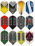 5 Sets of Slim Size Pentathlon Dart Flights (5 Different Sets)
