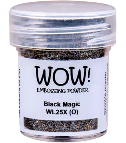 Poudre à Embosser WOW! 15ml - Houppette Blanche Pour Scrapbooking Et Cartes - Effet Relief Scintillant