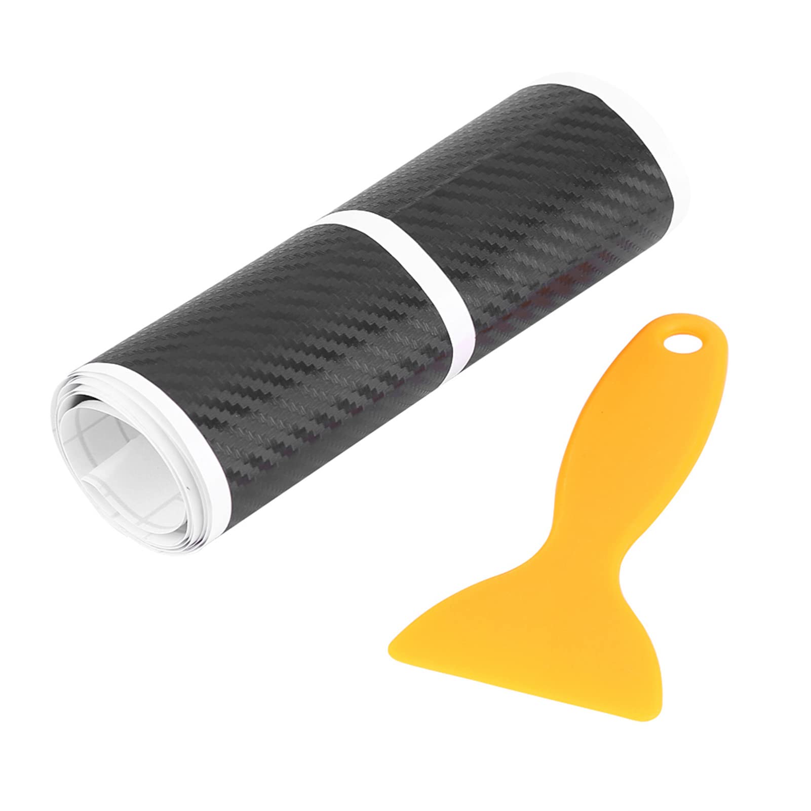Car Door Sill Stickers, 4 Pcs Universal Car Door Sill Protector, Carbon Fiber Threshold Protective Film, Anti Scratch Scuff Plate Cover Panel Step Protector for Almost All Types of Vehicles,Film
