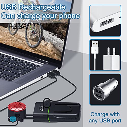 Bike Lights Set USB Rechargeable,cshare 1200 Lumen Super Bright Dual LED Bike Headlight with Taillight, 20 Light Modes,Waterproof Bicycle Lights Front and Back for Men Women Kids Road Mountain Cycling