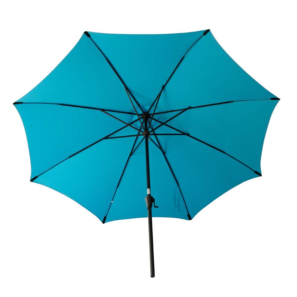 Beige C Hopetree 11ft Led Lighted Large Outdoor Patio Umbrella Market Style For Balcony Table Backyard Garden Deck Or Pool Patio Lawn Garden Patio Furniture Accessories
