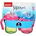 Playtex Sipsters Stage 1 Spill-Proof, Leak-Proof, Break-Proof Soft Spout Sippy Cups for Girls - 6 Ounce - 2 Count