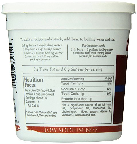 Minor's Low Sodium Beef Base - 16 oz