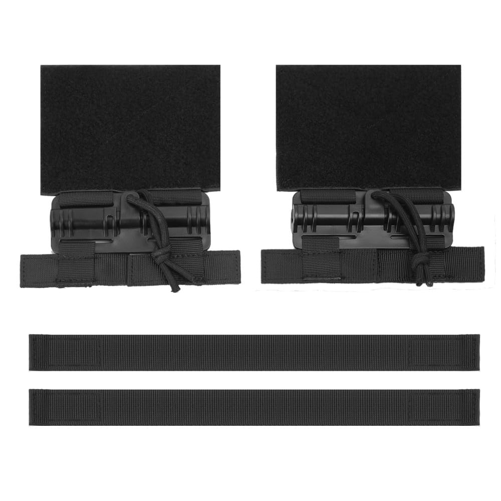 MiOYOOW Vest Quick Release Set, 1000D MOLLE Vest Removal Buckle Set with Hook Loop Fastener for Plate Carrier Hunting