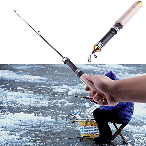 K Outdoor 釣りロッド 伸縮釣竿 氷釣り 冬釣り 筏釣り ワカサギ釣り 25 60cm