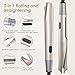 Hair Straightener, Curling Iron 2 in 1 Tourmaline Ceramic Twisted Flat Iron, Fast Heating Hair Straighteners with LCD Display & Auto Shut-Off, Adjustable Temperature for All Hair Typesthumb 1