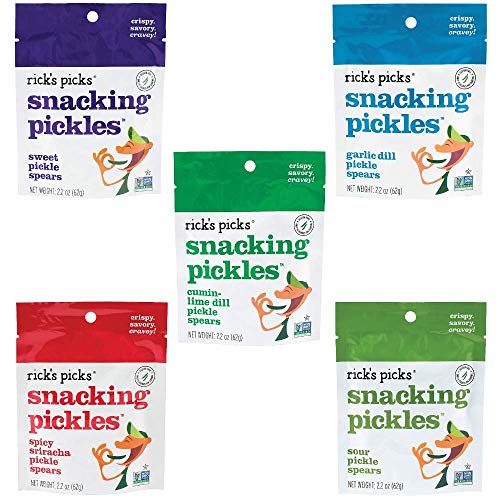 Rick’s Picks Snacking Pickles, Taster's Variety Pack Pickle Spears