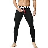 KAMUON Men’s Sexy Detachable Pouch Long Johns Thermal Underwear Pants Bottom Leggings