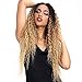 Joedir Lace Front Wigs Ombre Blonde 28'' Long Small Curly Wavy Synthetic Wigs For Black Women 130% Density Wigs (ombre blond)