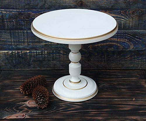 12" inches wooden cake pedestal,White Wedding Cake Stand,White Cupcake Stand,Custom Cake Stand,Wedding Cake holder,Vintage White Weddings