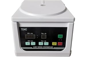 Centrifuge Machine 15ml x 8, TD4C Electric Lab Benchtop Centrifuges with LCD Screen, 99 mins Limit 4000rpm One-Button Switch