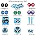163 Piece Premium Video Gaming Party Supplies Decorations Set - Serves 25 - Including Plates, Cups, Napkins, Birthday Banner, Balloons, Table Cover, Cutlery Knives and Forks For Boys And Girls By AJ Party Supplies