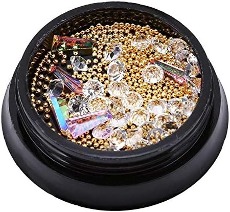 Jewelry Decoration Glitter Crystal Gem Mix Rhinestone Acrylic Nail Art Tips Q (Styles - 5#)