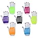 Haodeba 7 Pairs Stretchy Fingerless Fishnet Gloves for Parties, Assorted Brighted Color