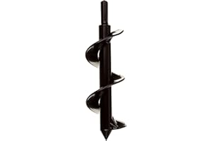 Power Planter Flower Planting Auger & Grass Plug Tool - Compact Auger Drill Bit for Planting Flowers & Grass Plugs - Garden Digging Tool for Soil & Sand - 2" x 7" Long with 3/8" Non-Slip Hex Drive