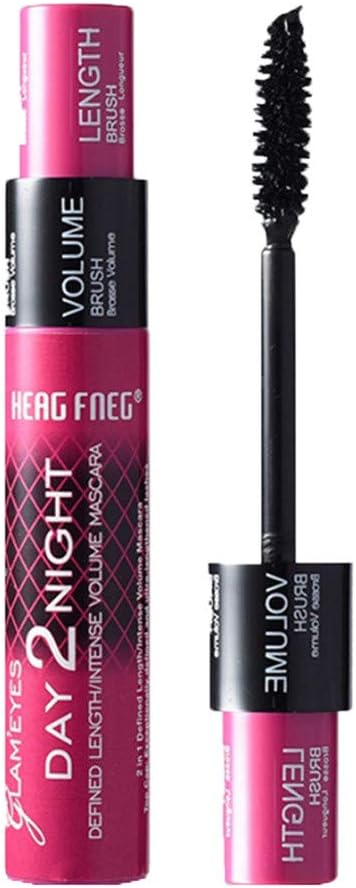 Fiber Mascara for women,Liraly Cosmetic daily necessities Black Eye Curling Eyelash Double Waterproof Full Express Mascaras (12cm, black)