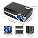 UnlimiTV Mini Projector, Full HD Native 720p Portable Large Image Video Projector with 50,000 Hrs LED Lamp Life Support 1080p, ATV,HDMI, USB, AV, TV Stick, PS4, Laptopthumb 3