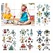 Konsait Kids Tattoos Robot Temporary Tattoos for Girls Boys Children's Birthday Party Bag Filler Gift Idea Party Favors, 132PCS