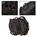 Combs Clip in Bun Claw Jaw on Updo Hairpiece Extensions Wavy Donut Chignons Wrap Around Scrunchy-medium brown